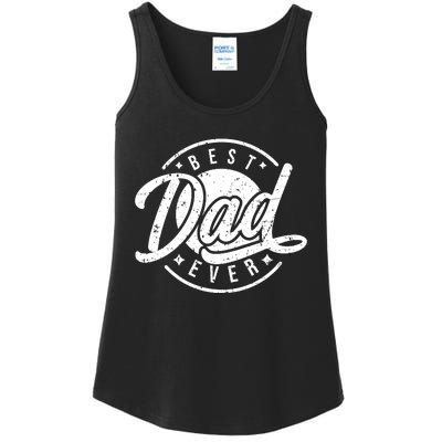 Best Dad Ever Ladies Essential Tank