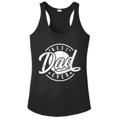 Best Dad Ever Ladies PosiCharge Competitor Racerback Tank