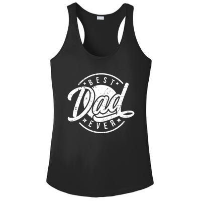 Best Dad Ever Ladies PosiCharge Competitor Racerback Tank