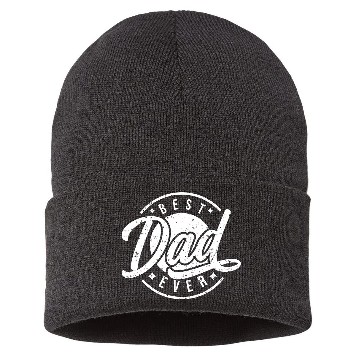 Best Dad Ever Sustainable Knit Beanie