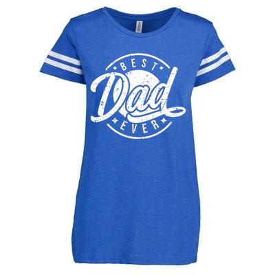 Best Dad Ever Enza Ladies Jersey Football T-Shirt