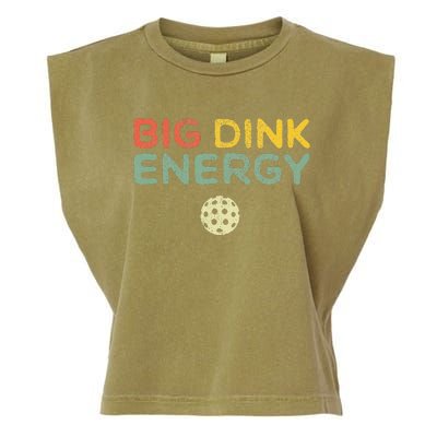 Big Dink Energy Pickleball Funny Pickle Ball Lover Retro Garment-Dyed Women's Muscle Tee