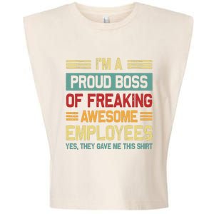 Boss Day Employee Appreciation Office Women Funny Boss Garment-Dyed Women's Muscle Tee