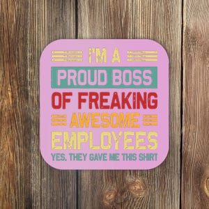 Boss Day Employee Appreciation Office Women Funny Boss Coaster