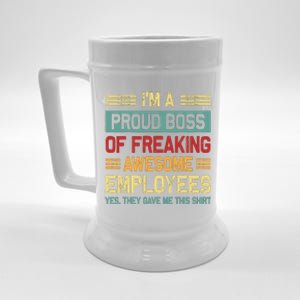 Boss Day Employee Appreciation Office Women Funny Boss Beer Stein