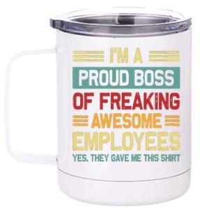 Boss Day Employee Appreciation Office Women Funny Boss 12 oz Stainless Steel Tumbler Cup