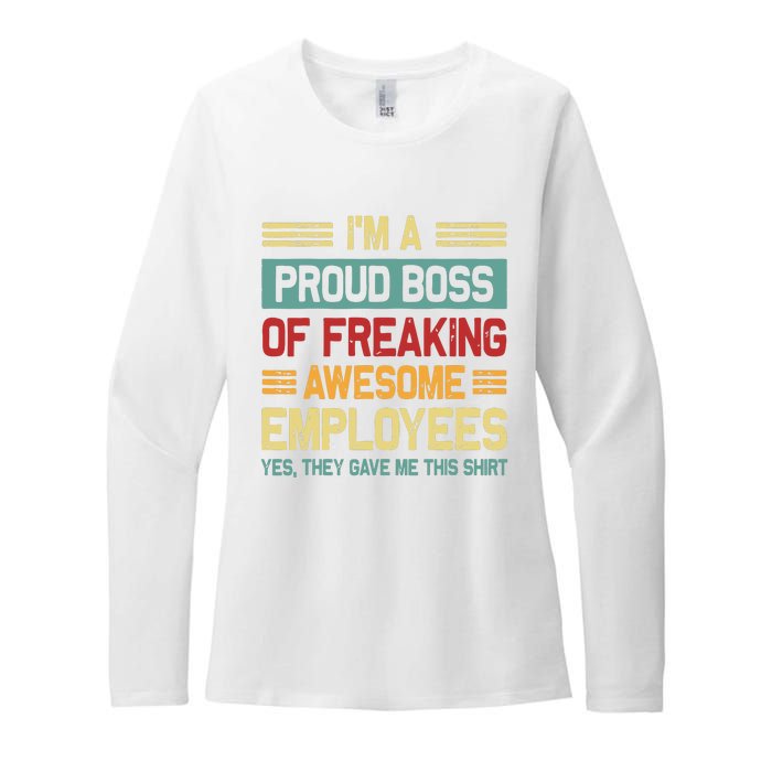 Boss Day Employee Appreciation Office Women Funny Boss Womens CVC Long Sleeve Shirt