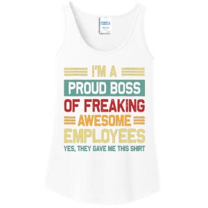 Boss Day Employee Appreciation Office Women Funny Boss Ladies Essential Tank