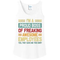 Boss Day Employee Appreciation Office Women Funny Boss Ladies Essential Tank