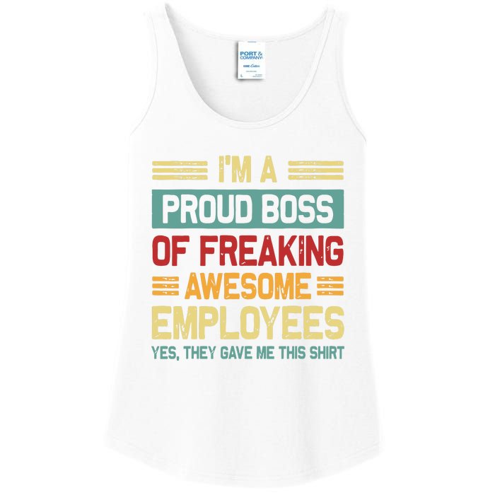 Boss Day Employee Appreciation Office Women Funny Boss Ladies Essential Tank