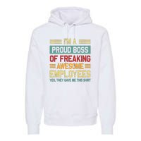 Boss Day Employee Appreciation Office Women Funny Boss Premium Hoodie