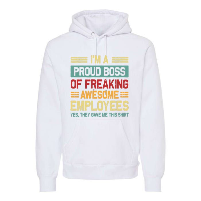 Boss Day Employee Appreciation Office Women Funny Boss Premium Hoodie