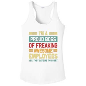 Boss Day Employee Appreciation Office Women Funny Boss Ladies PosiCharge Competitor Racerback Tank