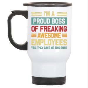 Boss Day Employee Appreciation Office Women Funny Boss Stainless Steel Travel Mug