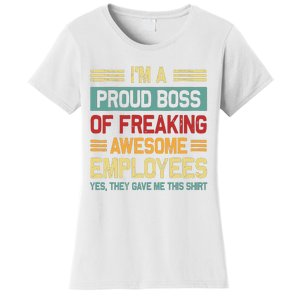 Boss Day Employee Appreciation Office Women Funny Boss Women's T-Shirt