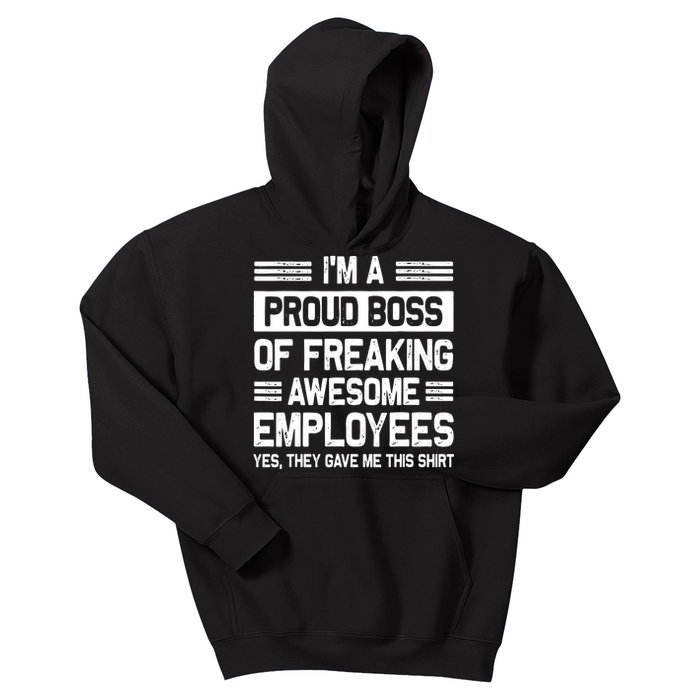 Boss Day Employee Appreciation Office Women Funny Boss Kids Hoodie