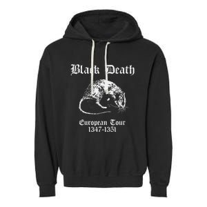 Black Death European 1347 1351 Apparel Garment-Dyed Fleece Hoodie