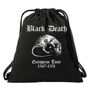 Black Death European 1347 1351 Apparel Drawstring Bag