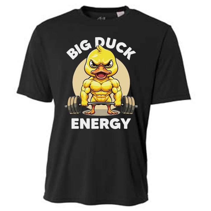 Big Duck Energy Duck Lovers Funny Gym Weightlifting Duck Cooling Performance Crew T-Shirt