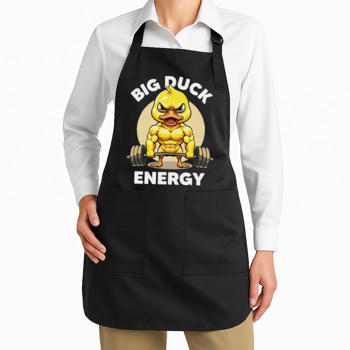 Big Duck Energy Duck Lovers Funny Gym Weightlifting Duck Apron