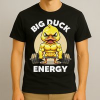 Big Duck Energy Duck Lovers Funny Gym Weightlifting Duck T-Shirt