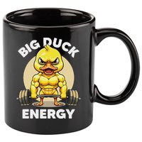 Big Duck Energy Duck Lovers Funny Gym Weightlifting Duck 11oz C Handle Ceramic Mug