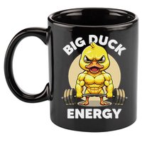 Big Duck Energy Duck Lovers Funny Gym Weightlifting Duck 11oz C Handle Ceramic Mug