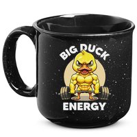 Big Duck Energy Duck Lovers Funny Gym Weightlifting Duck 15oz Campfire Ceramic Mug