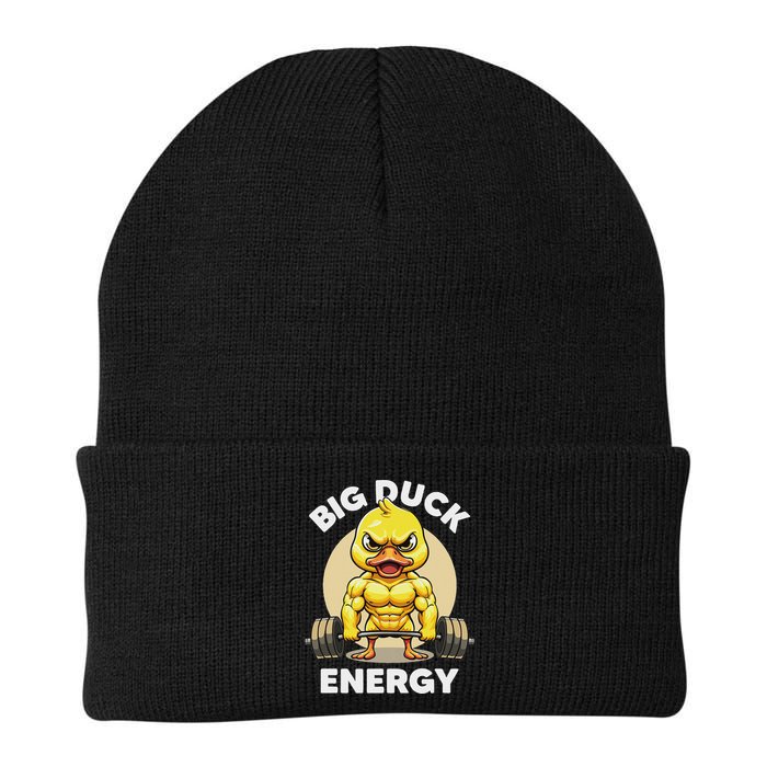 Big Duck Energy Duck Lovers Funny Gym Weightlifting Duck Beanie