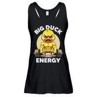 Big Duck Energy Duck Lovers Funny Gym Weightlifting Duck Ladies Essential Flowy Tank