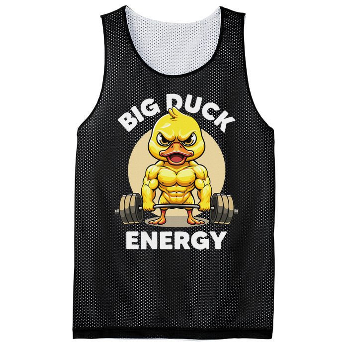 Big Duck Energy Duck Lovers Funny Gym Weightlifting Duck Mesh Reversible Basketball Jersey Tank