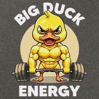 Big Duck Energy Duck Lovers Funny Gym Weightlifting Duck Cotton Canvas Backpack