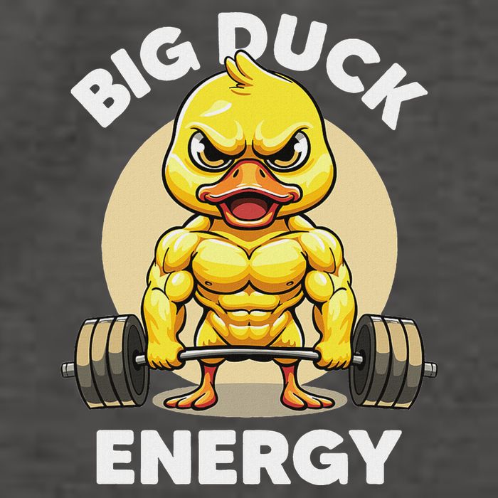 Big Duck Energy Duck Lovers Funny Gym Weightlifting Duck Vector Backpack