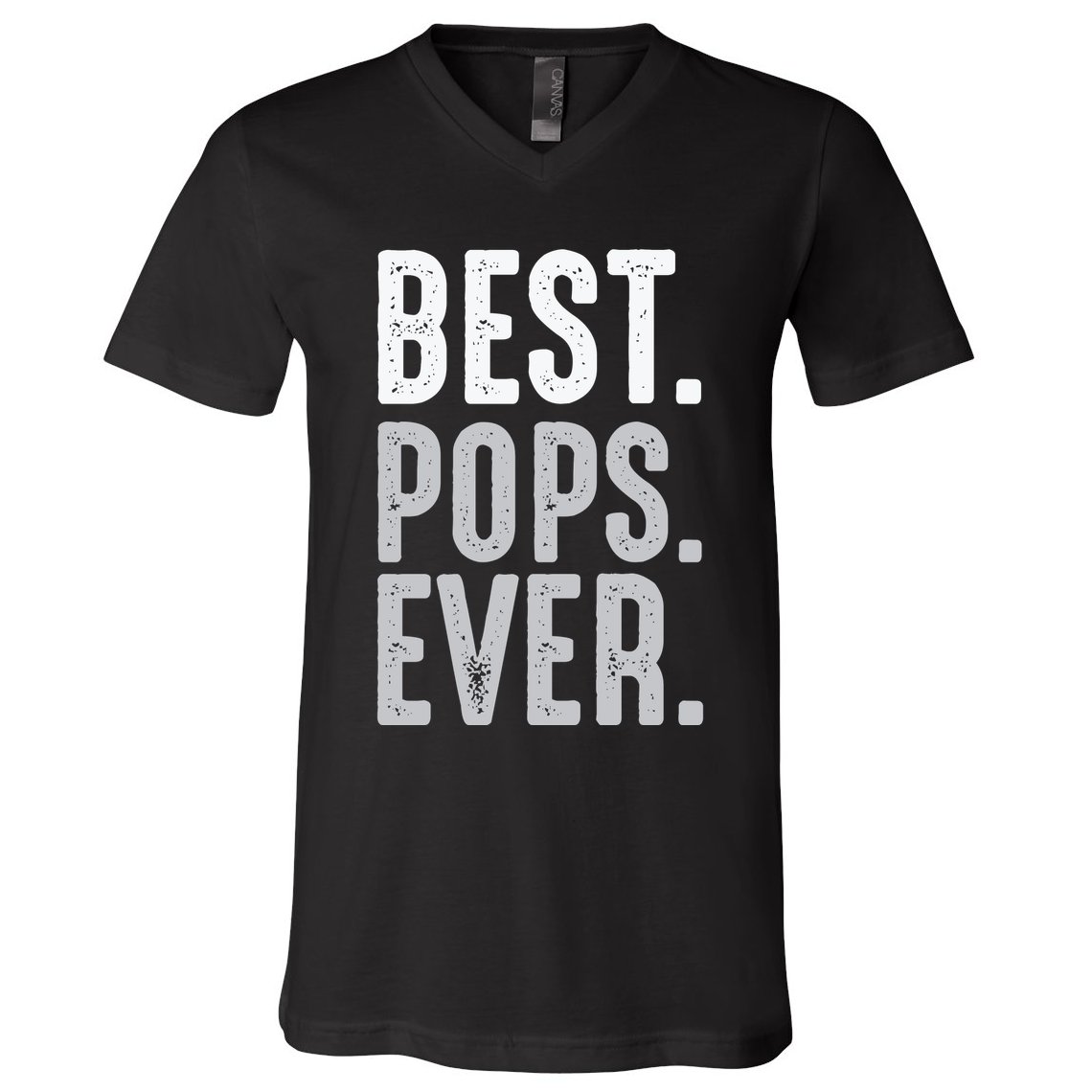 Best Dad Ever Best Pops Ever Protector Husband Fathers Day V-Neck T-Shirt