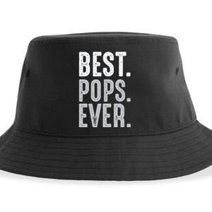 Best Dad Ever Best Pops Ever Protector Husband Fathers Day Sustainable Bucket Hat