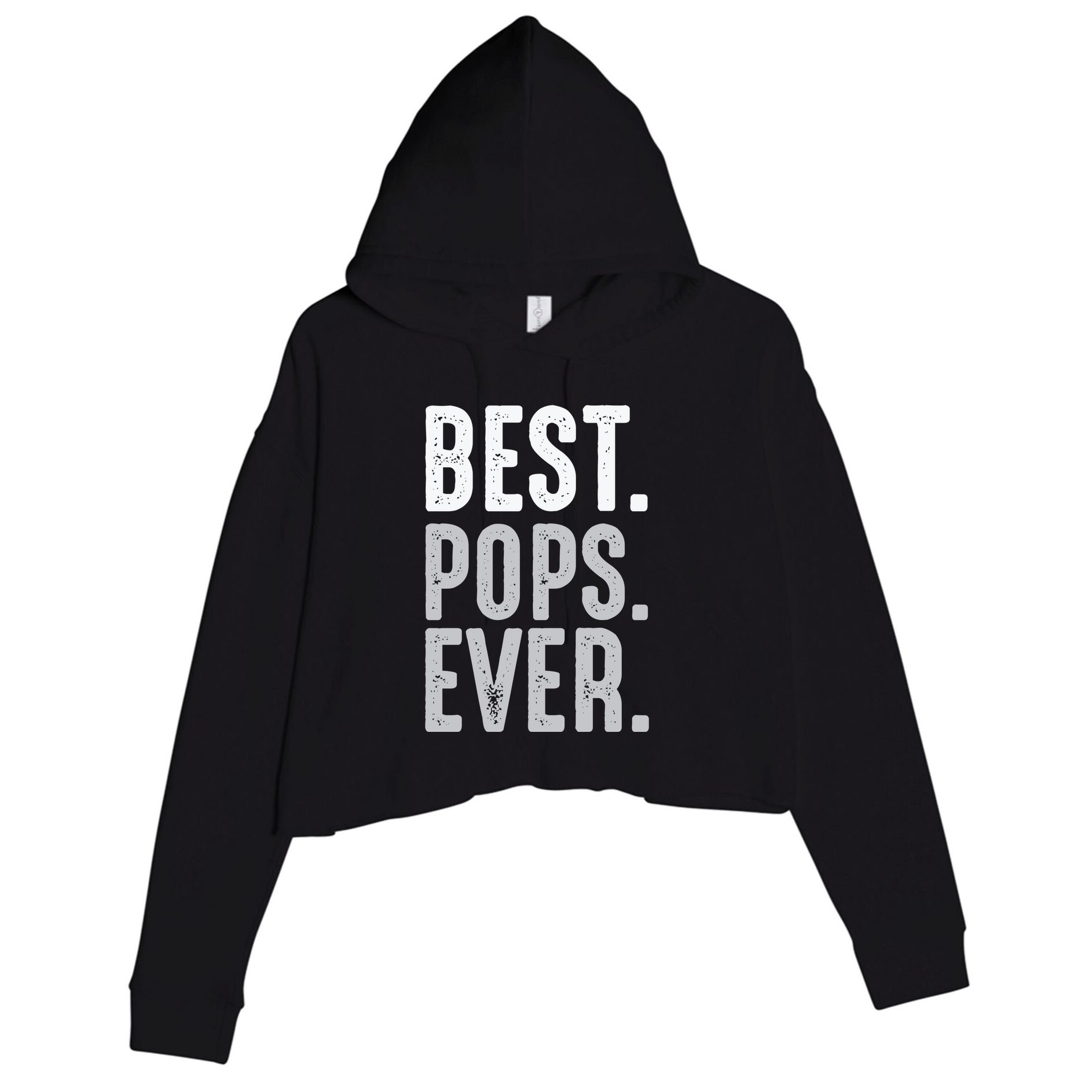 Best Dad Ever Best Pops Ever Protector Husband Fathers Day Crop Fleece Hoodie