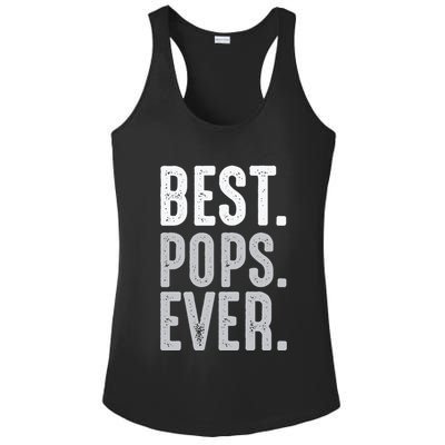 Best Dad Ever Best Pops Ever Protector Husband Fathers Day Ladies PosiCharge Competitor Racerback Tank