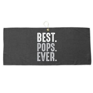 Best Dad Ever Best Pops Ever Protector Husband Fathers Day Large Microfiber Waffle Golf Towel