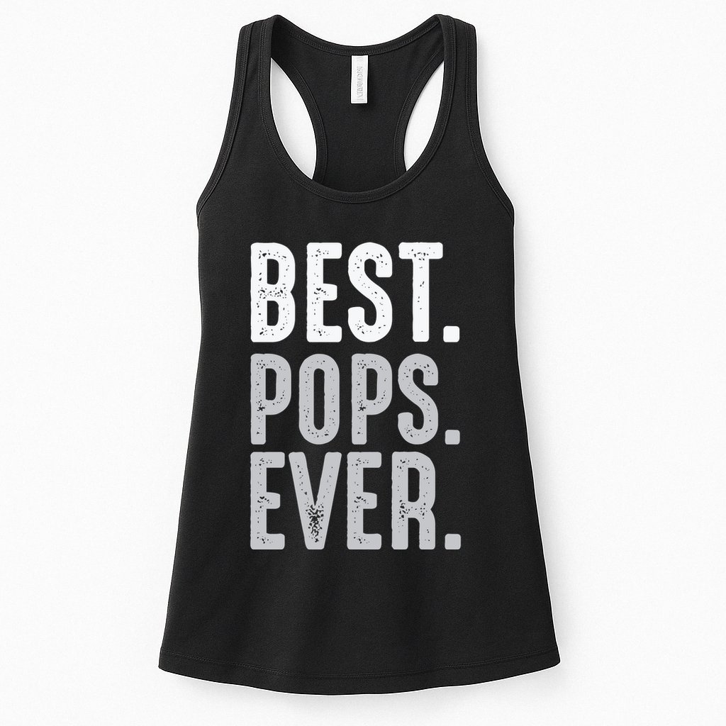 Best Dad Ever Best Pops Ever Protector Husband Fathers Day Womens Tank Top