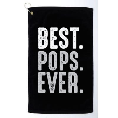 Best Dad Ever Best Pops Ever Protector Husband Fathers Day Golf Towel