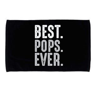 Best Dad Ever Best Pops Ever Protector Husband Fathers Day Microfiber Hand Towel