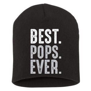 Best Dad Ever Best Pops Ever Protector Husband Fathers Day Short Acrylic Beanie