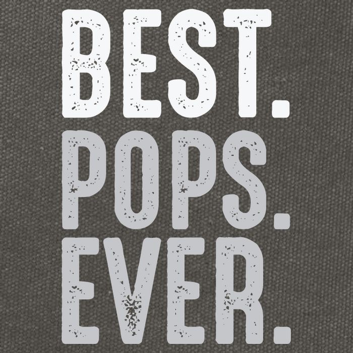 Best Dad Ever Best Pops Ever Protector Husband Fathers Day Cotton Canvas Backpack
