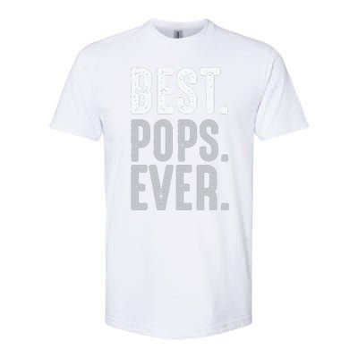 Best Dad Ever Best Pops Ever Protector Husband Fathers Day Softstyle® CVC T-Shirt