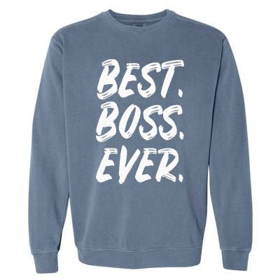 Boss Day Employee Appreciation Office Gift |S & Wo Garment-Dyed Sweatshirt