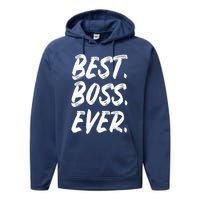 Boss Day Employee Appreciation Office Gift |S & Wo Performance Fleece Hoodie