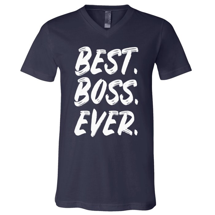 Boss Day Employee Appreciation Office Gift |S & Wo V-Neck T-Shirt