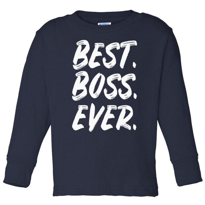 Boss Day Employee Appreciation Office Gift |S & Wo Toddler Long Sleeve Shirt