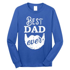 Best Dad Ever Gift For Bearded Daddys Father's Day Cute Gift Long Sleeve Shirt