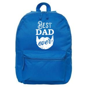 Best Dad Ever Gift For Bearded Daddys Father's Day Cute Gift 16 in Basic Backpack